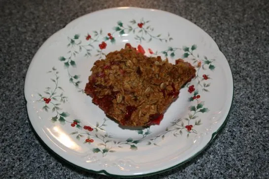 Erdbeer-Rhabarber-Crumble