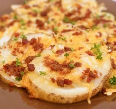 Käse-Bacon-Ofenchips