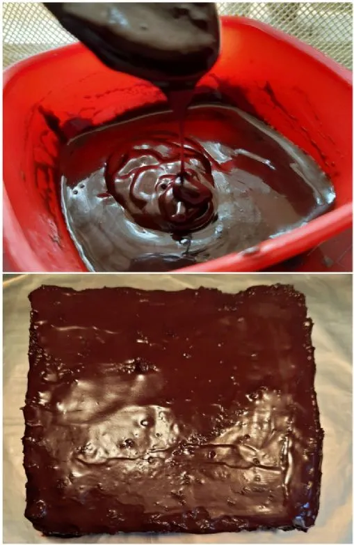 Dunkle Schokoladenganache