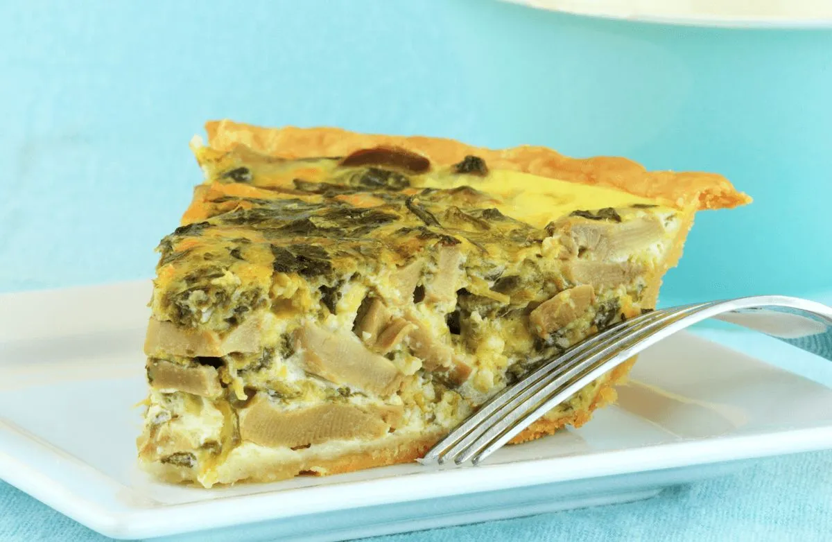 Feta-Pilz-Spinat-Quiche