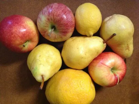 Saft: Apfel, Birne, Zitrone, Orange