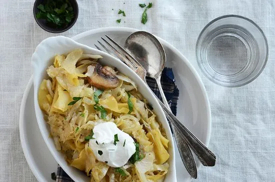 Vegetarische faule Pierogi