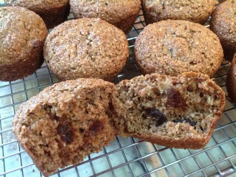 Ballaststoffmuffins mit Datteln, fettarm, vegan