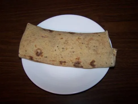 Leichter Räucherlachs-Frühstücks-Wrap