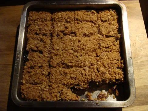 Heidelbeer-Leinsamen-Haferflocken-Riegel