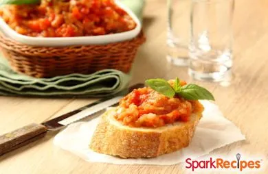 Einfache Auberginen-Bruschetta