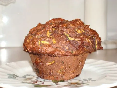 Zucchini-Schokoladenstückchen-Muffins