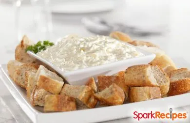 Leichter gebackener Zwiebeldip