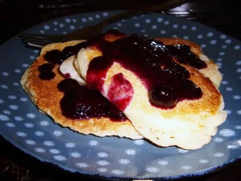 Leichte und zitronige Ricotta-Pfannkuchen