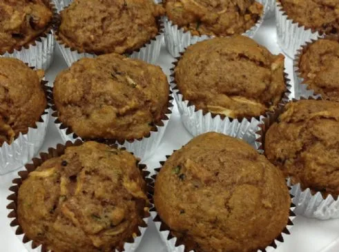 Cranberry-Apfel-Zucchini-Muffins