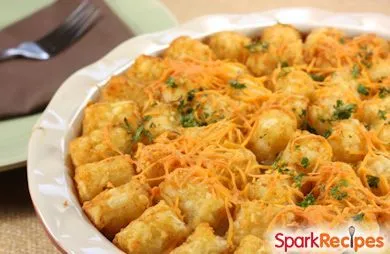 Cheeseburger-Tater-Tot-Auflauf