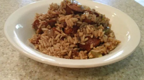 Zatarains Dirty Rice mit Putenwürsten