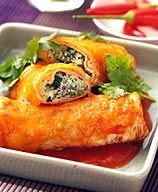 Weight Watchers Käse-Spinat-Enchiladas