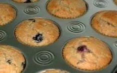 Blaubeer-Haferflocken-Muffins