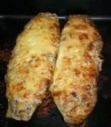 Gefüllte vegetarische Zucchini