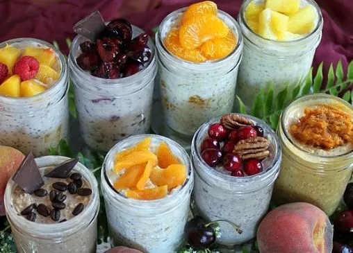 Kühlschrank-Haferflocken