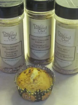 Verschiedene Muffins: Apfel, Zimt oder Karamell (mit Apfelmus)