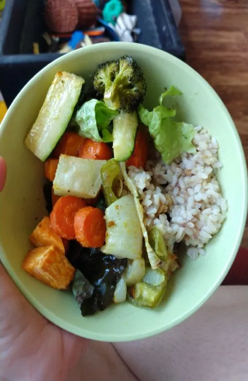 Buddha-Bowls für die Mahlzeitenvorbereitung