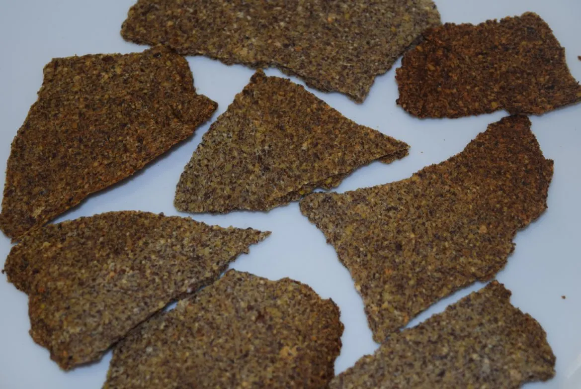 "Käse" Flachs-Chia-Cracker