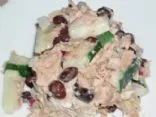 Cremiger Gurken-Schwarzbohnen-Thunfischsalat