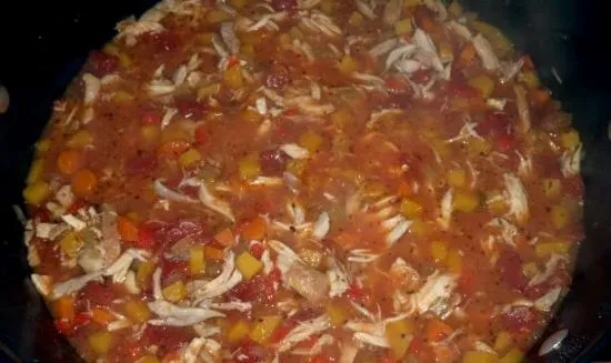 Hühnchen-Gemüsesuppe