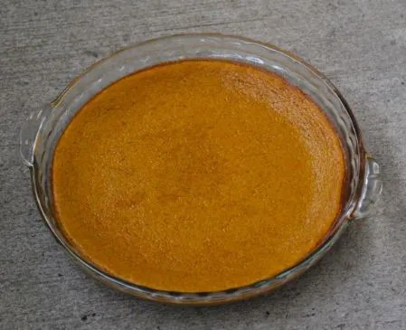 Kürbiskuchen ohne Boden