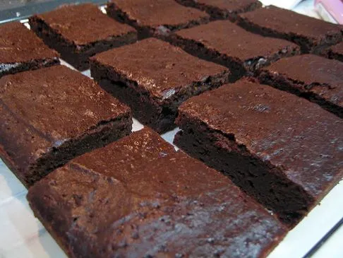 Fettfreie und fabelhafte fudgy Brownies