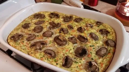 Zucchini-Möhren-Feta-Quiche ohne Teig