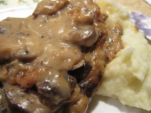 Country-Fried Steak mit Pilzsauce