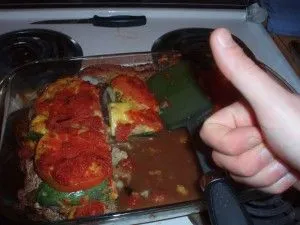 Gestapelte Gemüse-Lasagne