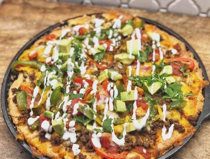 Keto-Mexikanische Pizza