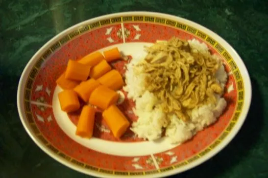 Asiatisches Hähnchen oder Kaninchen aus dem Slow Cooker