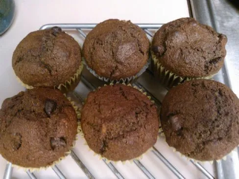 Doppelt Schokoladige Vollkorn-Bananen-Muffins