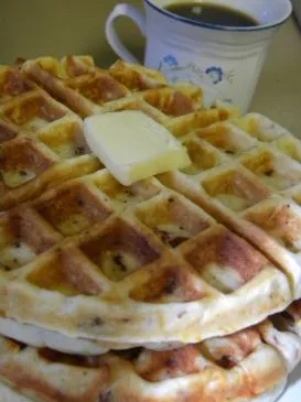 Bacon-Cheddar-Waffeln