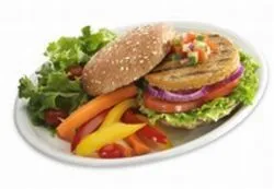 Gemüse "Hühnchen" Burger