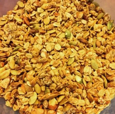 Vanille-Mandel-Granola (hausgemacht)