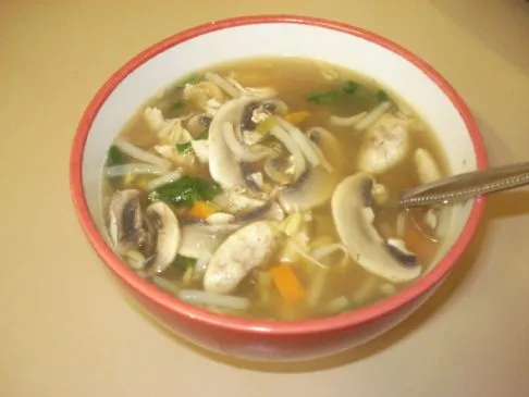 Hühnchen Asiatische Suppe
