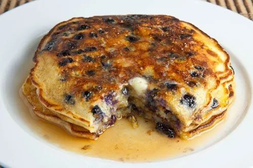 Zuckerfreie Blaubeer-Pfannkuchen