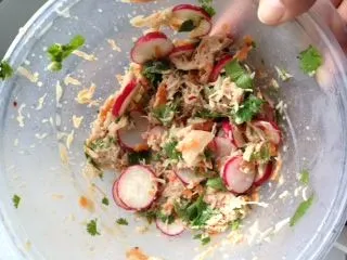 Hähnchensalat mit asiatischen Aromen