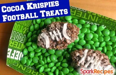Schokoladen-Erdnussbutter-Fußbälle (Cocoa Rice Krispie Treats)