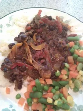 Schöne schwarze Bohnen