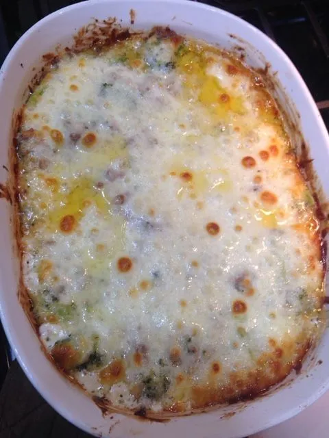 Alfredo-Brokkoli-Auflauf