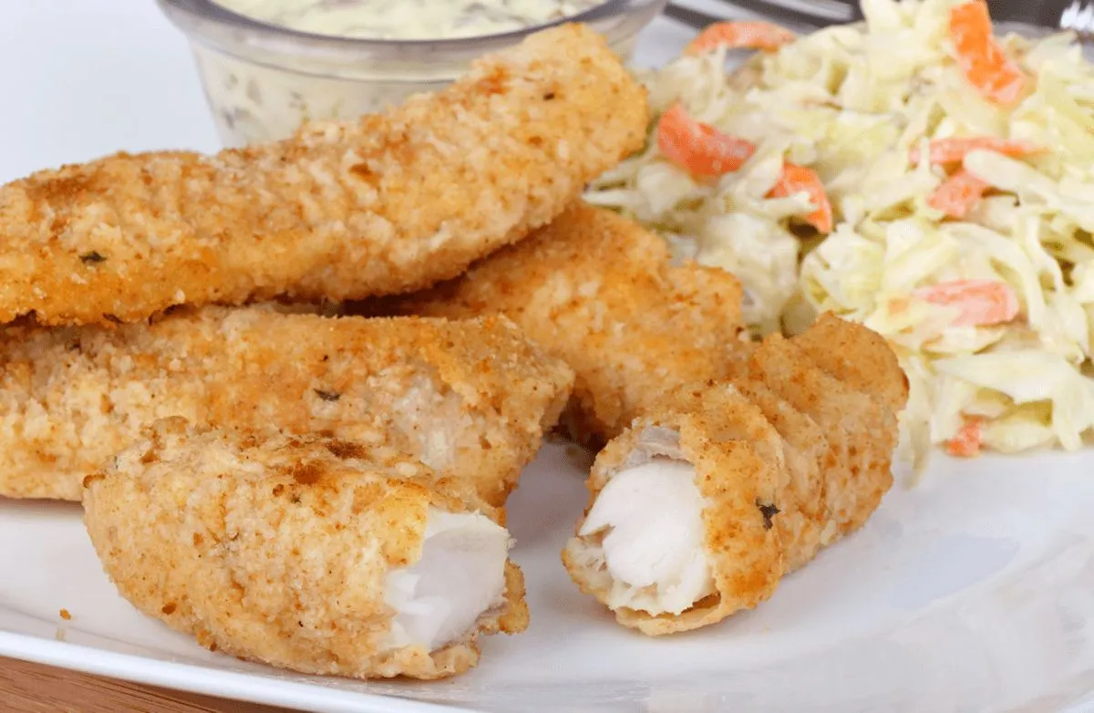 Hausgemachte Fischstäbchen