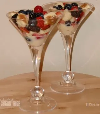 Pudding-Beeren-Parfaits