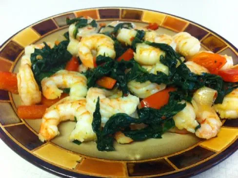 Scharfe Garnelen-Pfanne