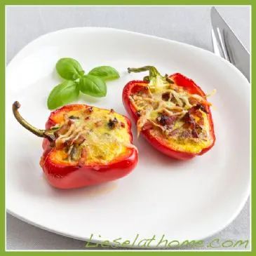 Eier in einer Paprika