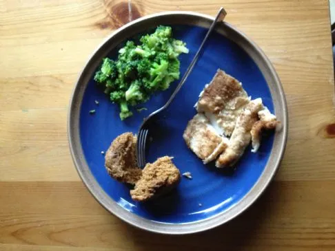 Leicht angebratener Fisch