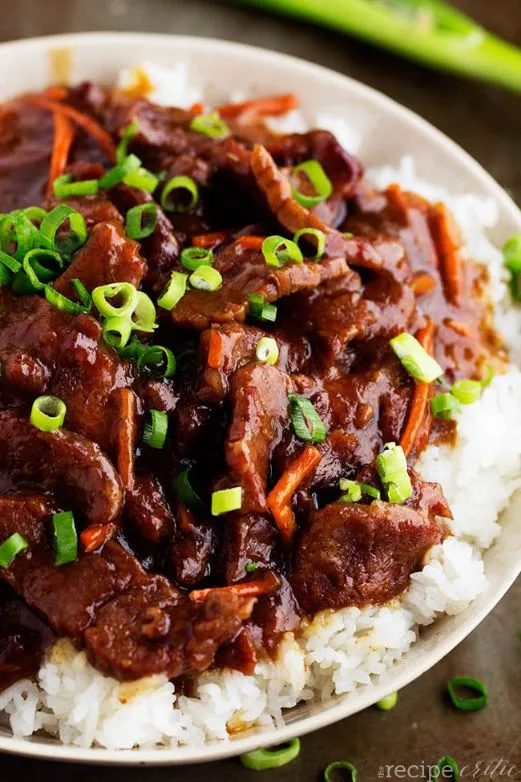 Slow Cooker Mongolian Beef (angepasst von The Recipe Critic)