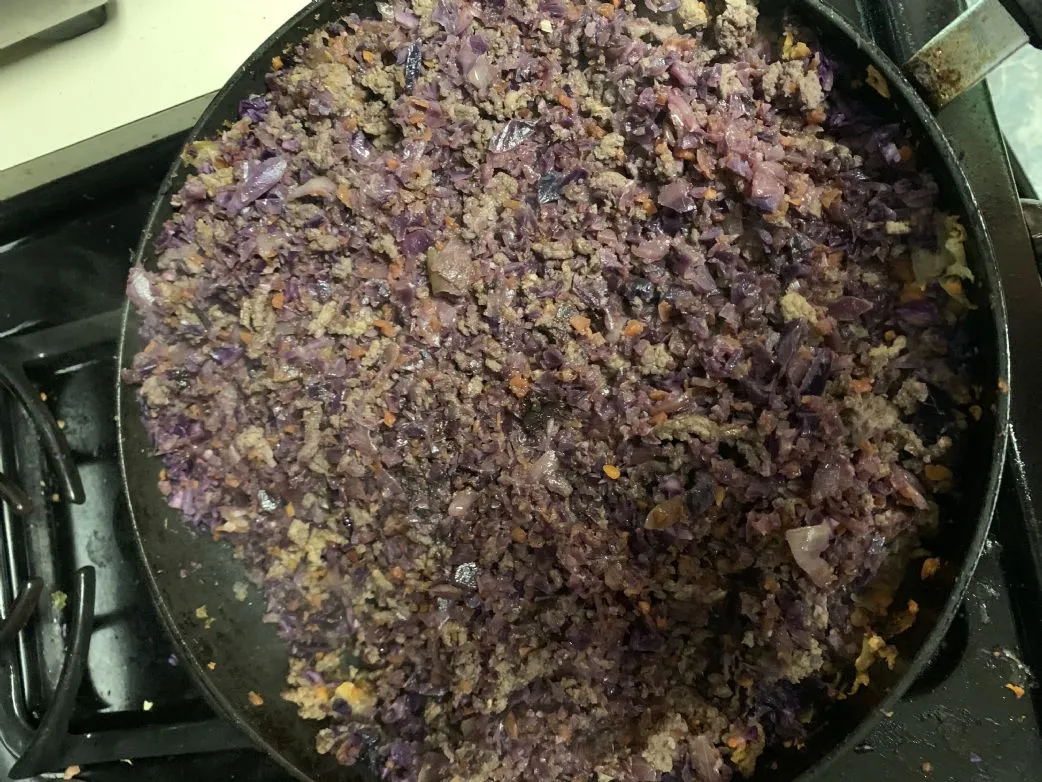 Eierrolle in einer Schüssel