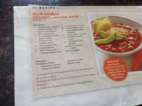 Slow Cooker Hühnchen Tortilla Suppe